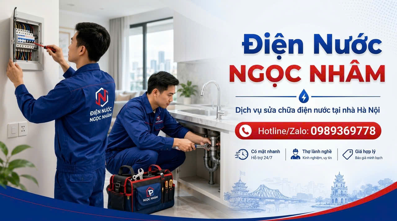 thợ sửa điện nước tại Lý Thái Tổ